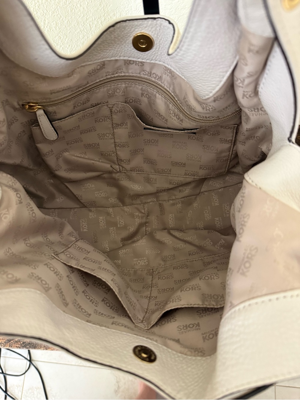 Michael Kors Charm Tassel Leather Hobo Bag - Picture 8 of 10